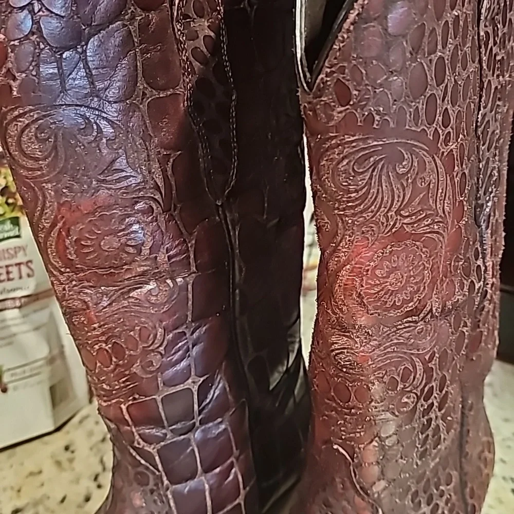 Ariat Katrina Sugar Skull boots - Picture 6 of 7